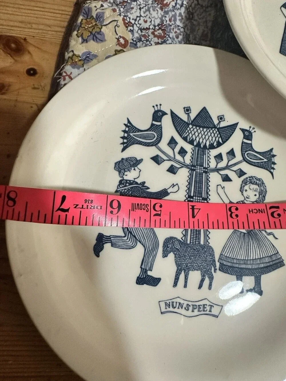 Vintage Royal Sphinx Maastricht Dutch Folk Art Plates Set 5 Scandinavian Holland